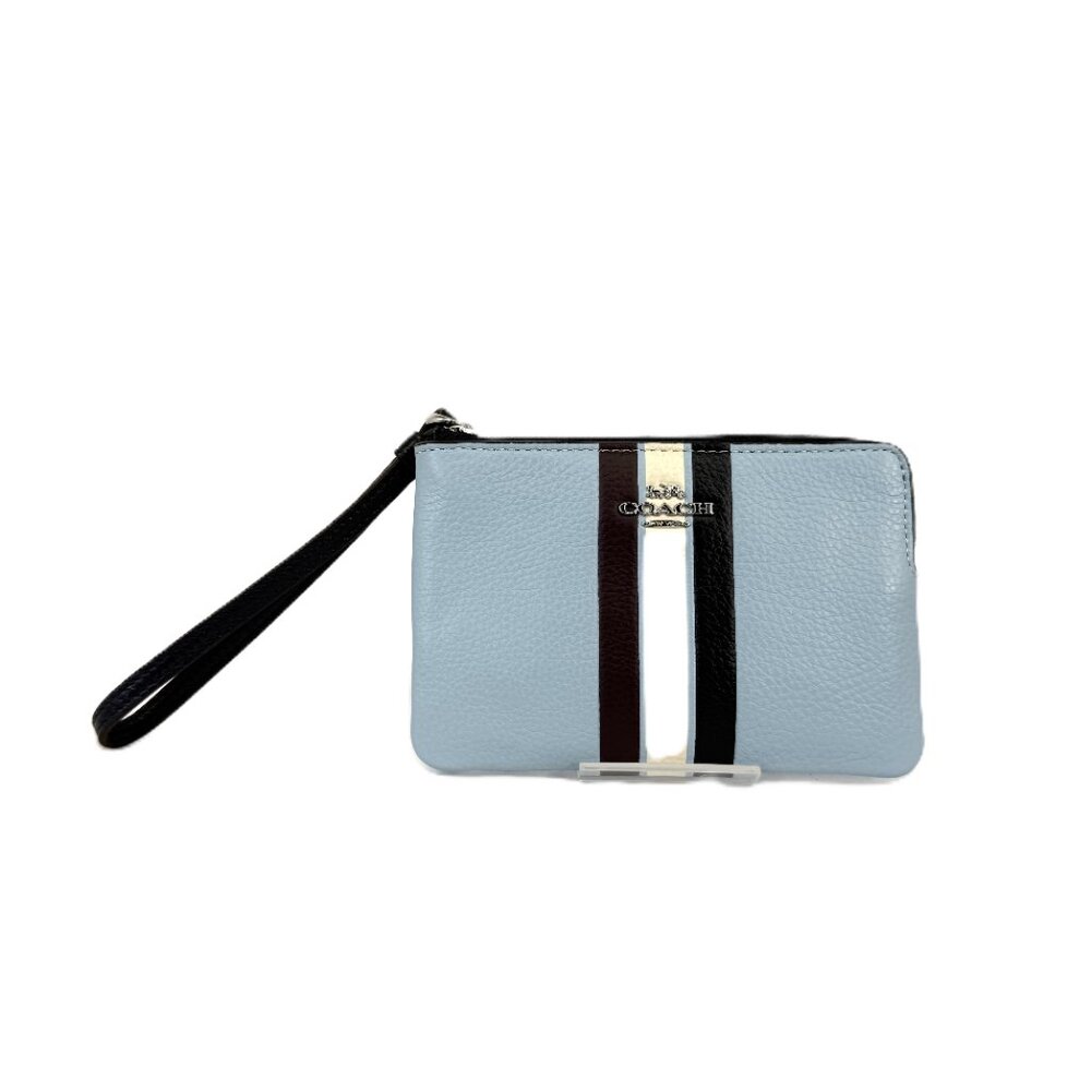 Coach Jes Crossbody Colorblock and NWT Zip Wristlet both in Waterfall Midnght - Picture 16 of 16